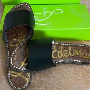 Sam Edelman Black Slide Sandals